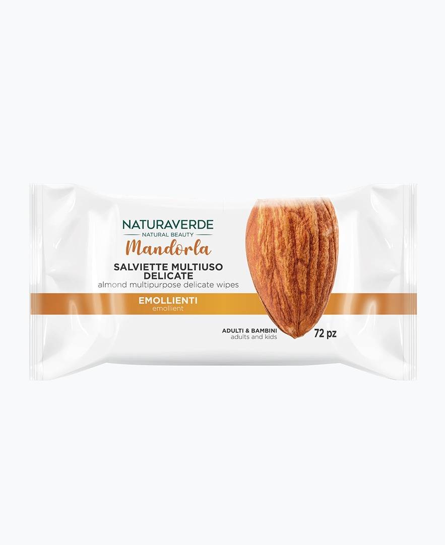 Naturaverde SALVIETTE MULTIUSO DELICATE MANDORLA