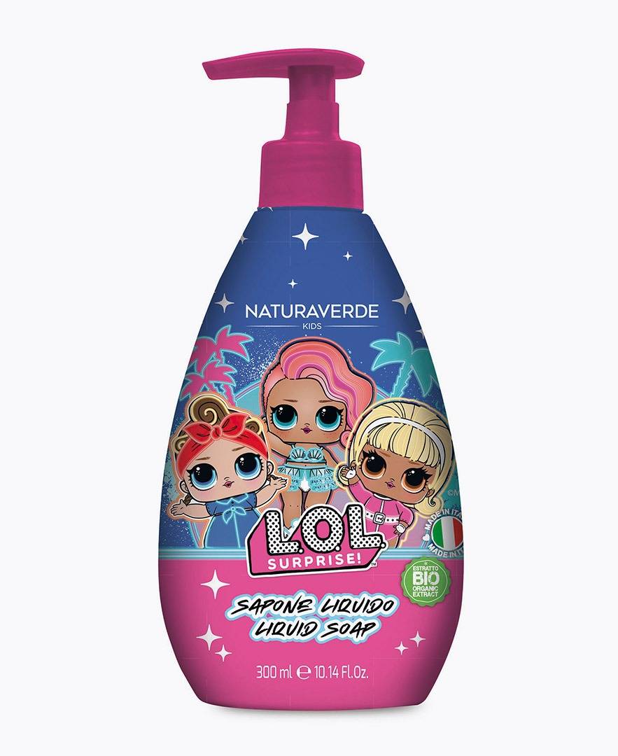 Naturaverde L.O.L. SURPRISE! SAPONE LIQUIDO 300ML Nuovo