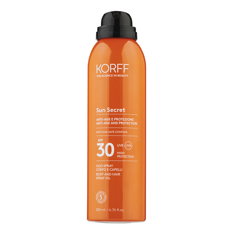 Korff Sun secret olio spray corpo e capelli spf30 Promozione Limitata