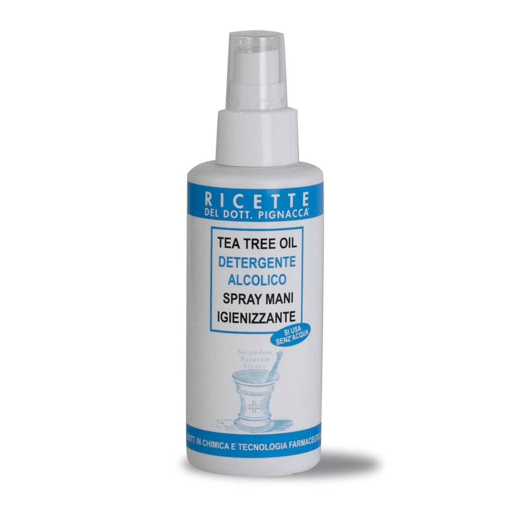 Pilogen Carezza Tea Tree Oil Detergente Alcolico SPRAY MANI IGIENIZZANTE 125ml - Ricette del Dott. Pignacca
