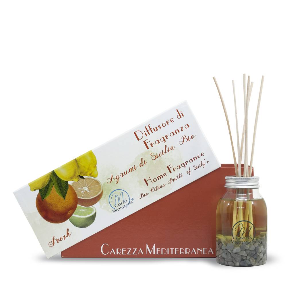 Pilogen Carezza Diffusore di Fragranza agli Agrumi di Sicilia 180ml - Carezza Mediterranea Spedizione Gratuita