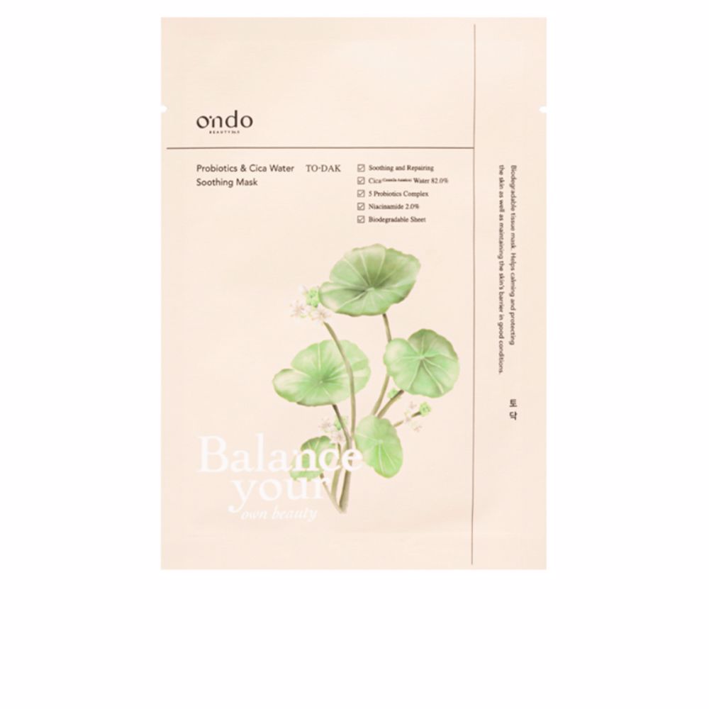 Ondo Beauty 36.5 PROBIOTICS & CICA WATER soothing mask
