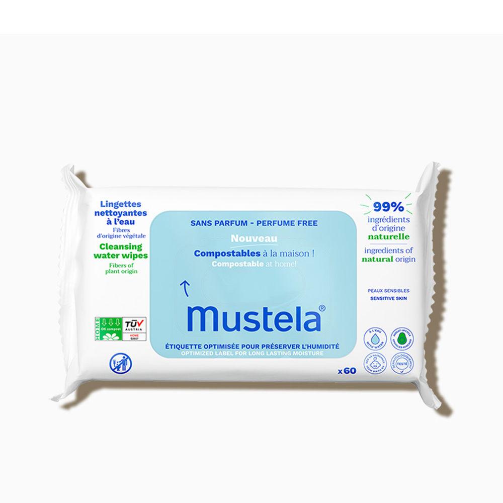 Mustela BABY-CHILD salviette all'acqua non profumate compostabili in casa
