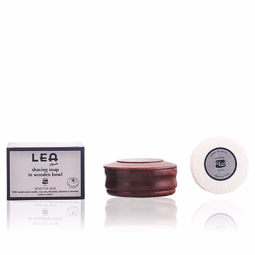 Lea CLASSIC jabón de afeitar en bowl de madera