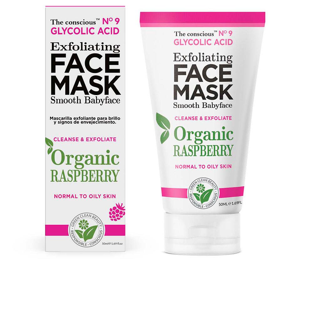 The Conscious™ GLYCOLIC ACID exfoliating face mask organic raspberry