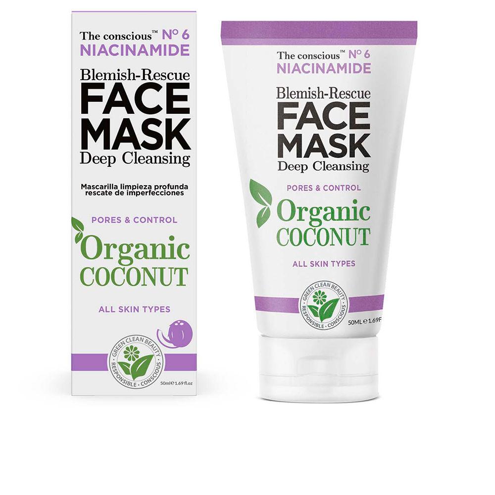 The Conscious™ NIACINAMIDE blemish-rescue face mask organic coconut