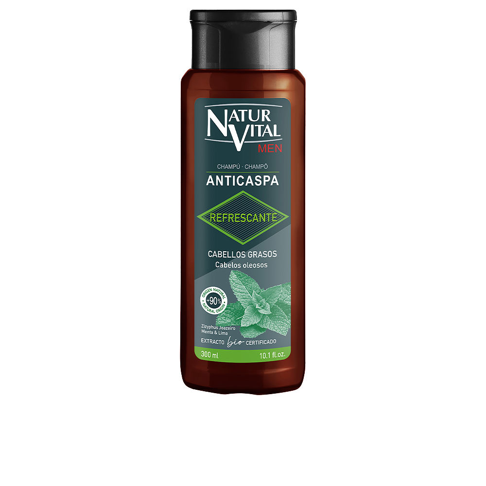 Naturvital SHAMPOO ANTIFORFORA RINFRESCANTE UOMO per capelli grassi