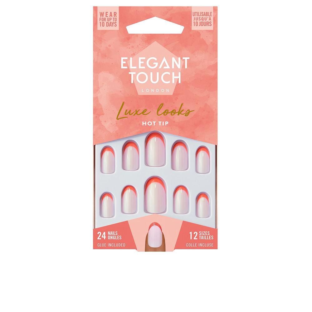 Elegant Touch LUXE LOOKS 24 nails with glue oval limited ed Fino Al -60%