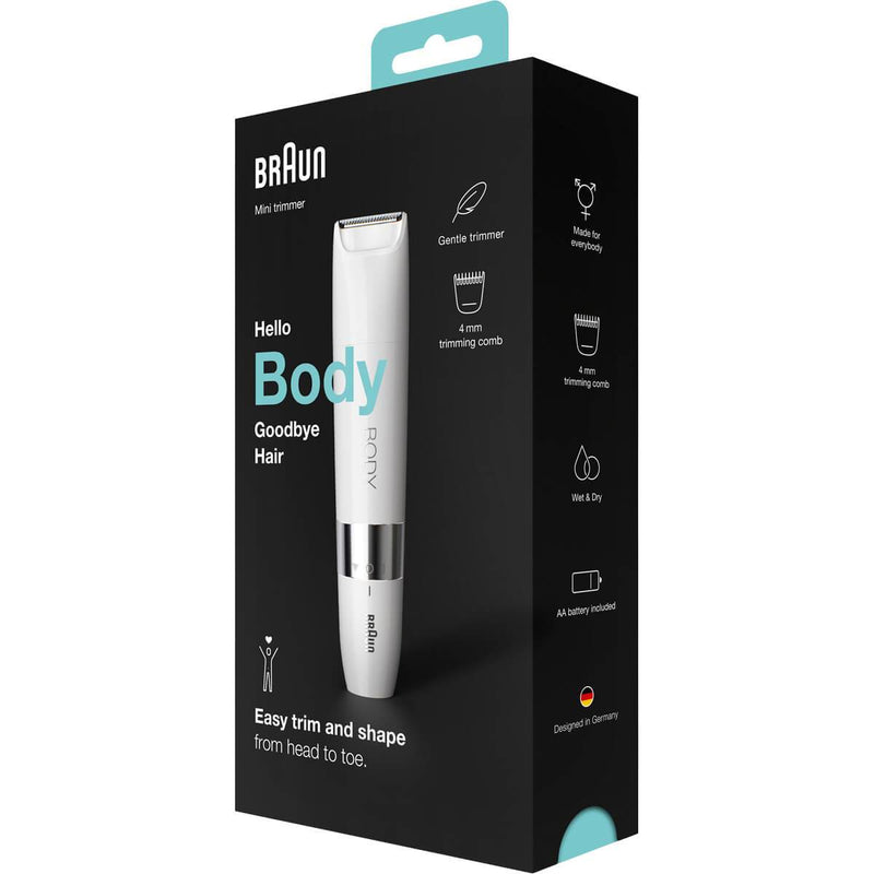Braun Body Mini Trimmer BS1000 Rasoio Elettrico per il corpo Presa
