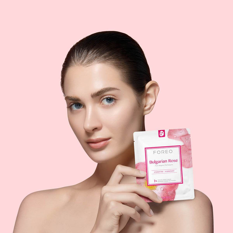 FOREO Bulgarian Rose Moisture-Boosting Sheet Face Mask Italy