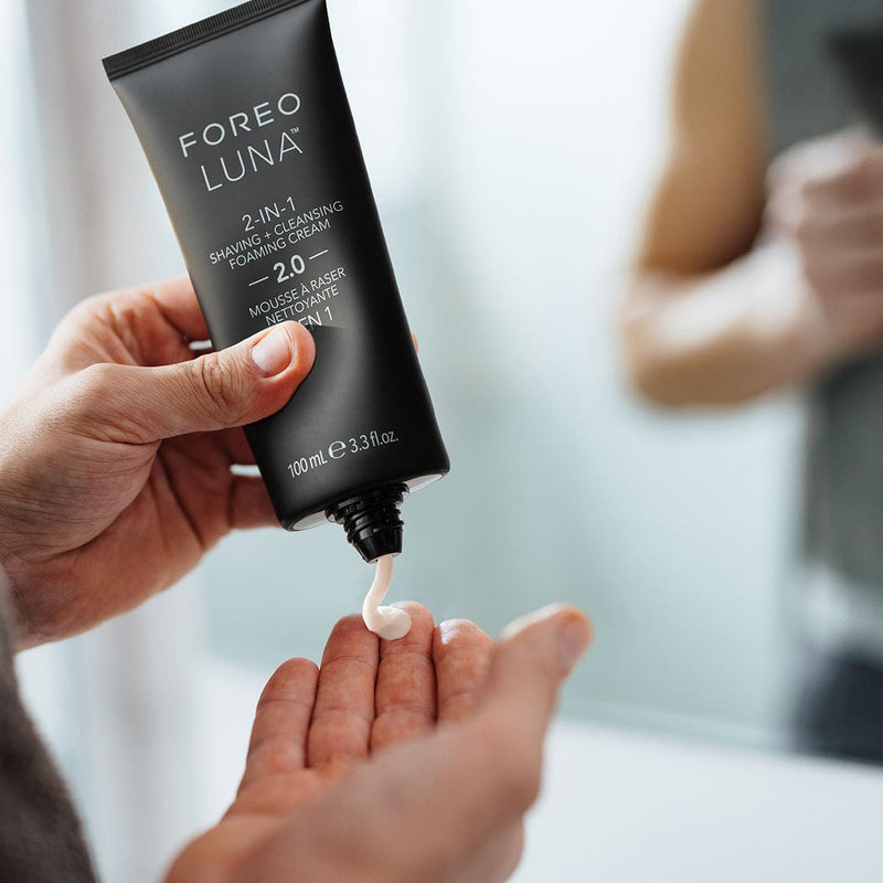 FOREO Micro-schiuma in Crema 2 in 1 per la rasatura e la detersione 20 LUNA (100ml) Convenienza