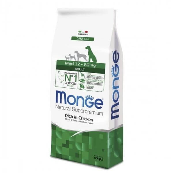 Bauzaar Monge Natural Superpremium Maxi Adult Ricco di Pollo