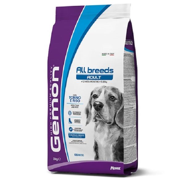 Bauzaar Monge Gemon All Breeds Adult con Tonno e Riso