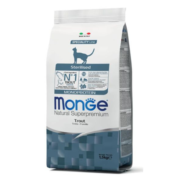Bauzaar Monge Natural Superpremium Sterilised Monoprotein con Trota