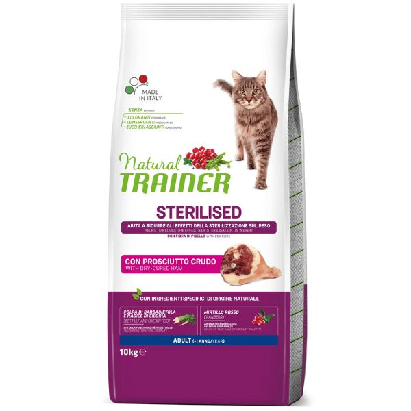Bauzaar Natural Trainer Adult Sterilised con Prosciutto Crudo
