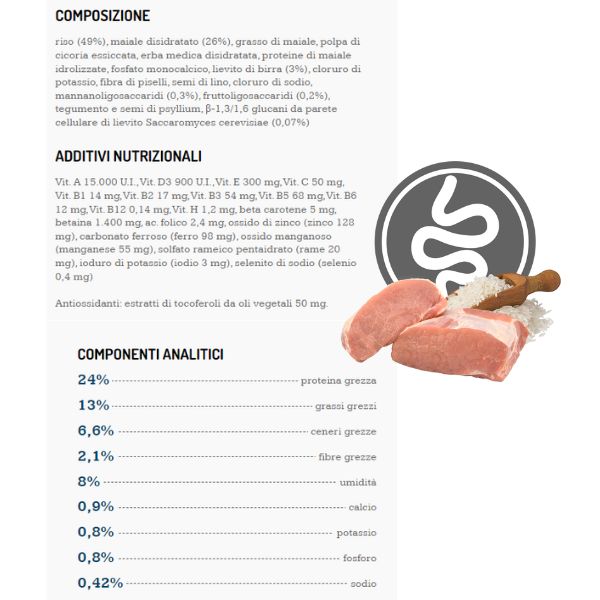 Bauzaar Exclusion Diet Intestinal Small Breed Maiale e Riso In Vendita