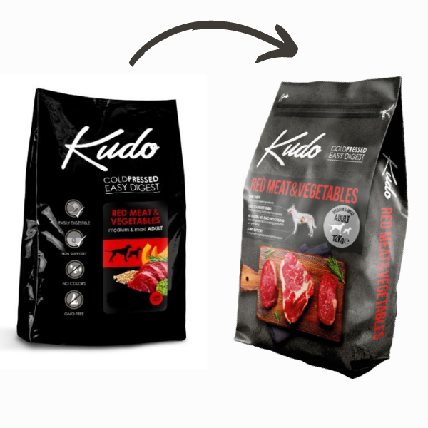 Bauzaar Kudo Low Grain Adult Medium/Maxi Carni Rosse Nuova