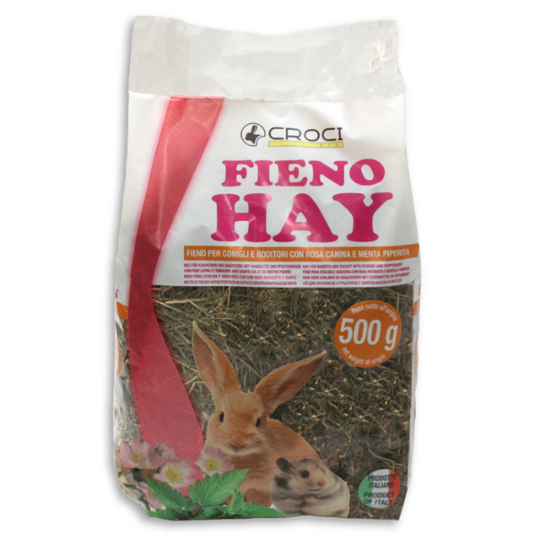 Bauzaar Fieno Hay Rosa canina e Menta Croci Rabbit