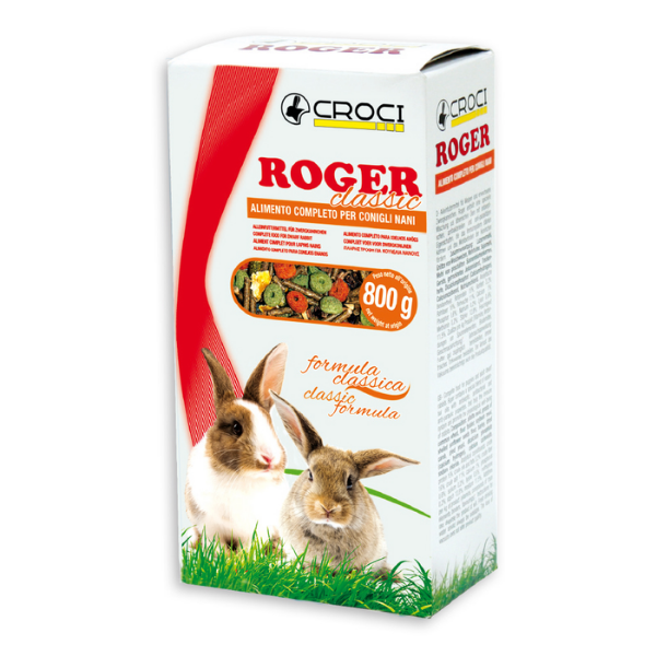 Bauzaar Croci Rabbit Roger Classic alimento Conigli Nani