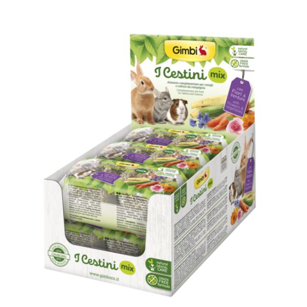 Bauzaar Gimbi I Cestini Snack Grain Free per conigli