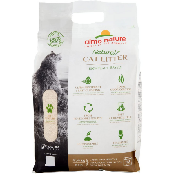 Bauzaar Almo Nature Natural Cat Litter Soft Texture lettiera vegetale