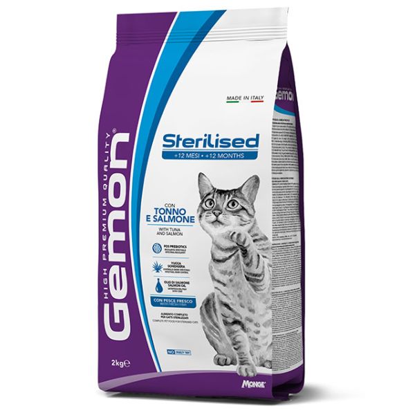 Bauzaar Monge Gemon Cat Sterilised con Tonno e Salmone