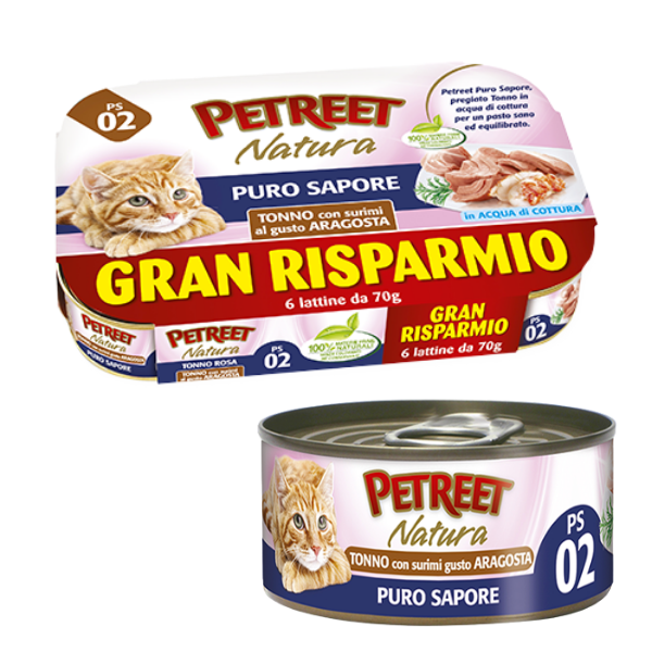 Bauzaar Petreet Natura Cat Maxi Scorta 6x70 gr Sconto