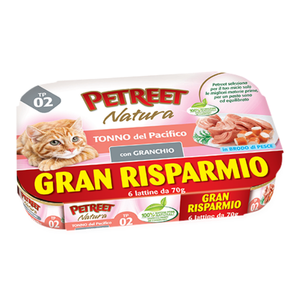 Bauzaar Petreet Natura Cat Maxi Scorta 6x70 gr Sconto