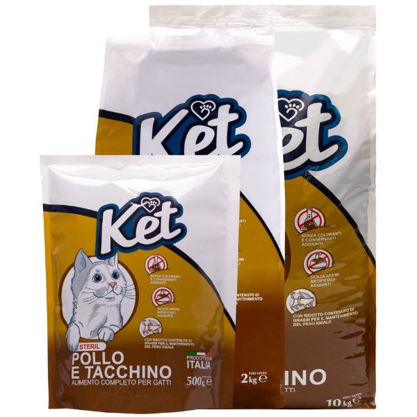 Bauzaar Ket Cat Sterilised pollo e tacchino