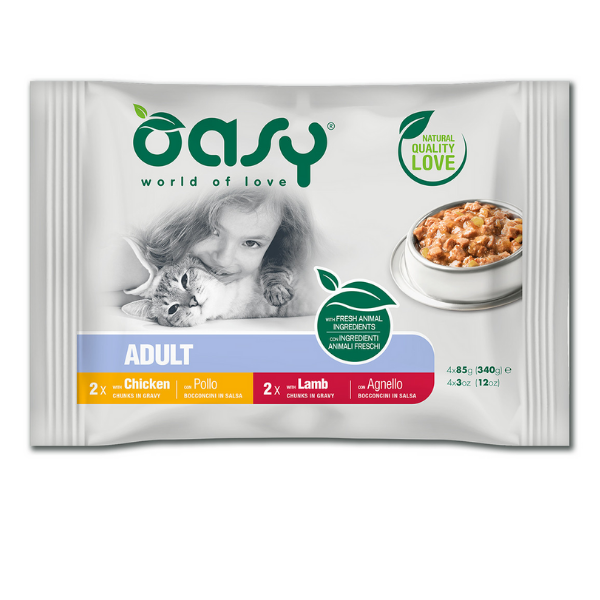 Bauzaar Oasy Multipack Adult Bocconcini in salsa 4 x 85 gr In Saldo
