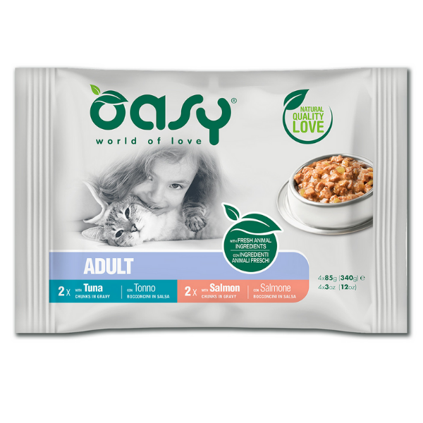 Bauzaar Oasy Multipack Adult Bocconcini in salsa 4 x 85 gr In Saldo