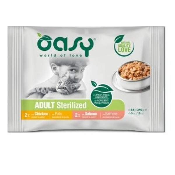 Bauzaar Oasy Multipack Adult Bocconcini in salsa 4 x 85 gr In Saldo