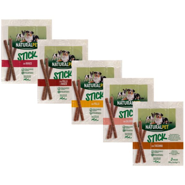Bauzaar NaturalPet Stick per cani All Breeds 3x10 gr