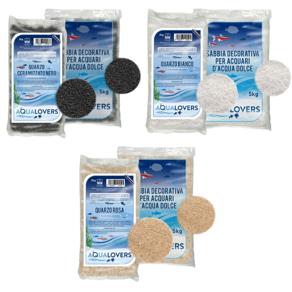 Bauzaar Sabbia decorativa per acquari d'acqua dolce Quarzo Aqualovers