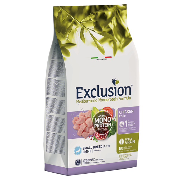 Bauzaar Exclusion Mediterraneo Light Small Breed Noble Grain Pollo