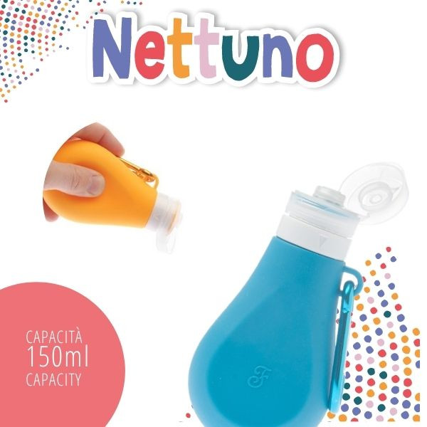 Bauzaar Bottiglia lava pipì Nettuno in silicone Ferribiella In Vendita