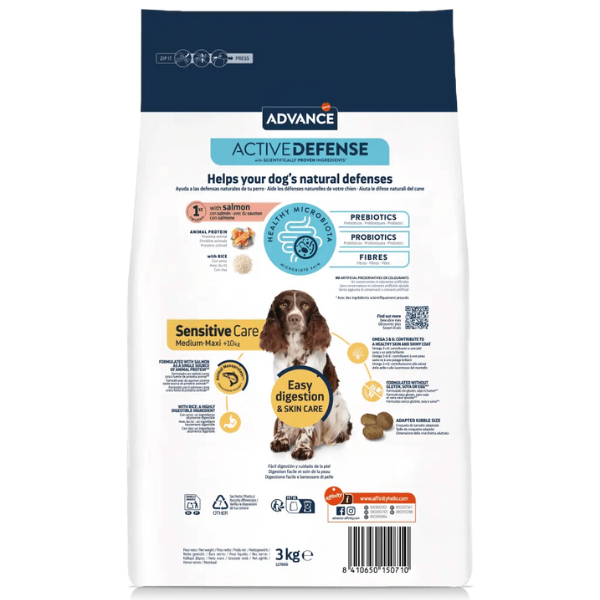Bauzaar Advance Adult Active Defence Medium/Maxi Salmone e Riso In Linea