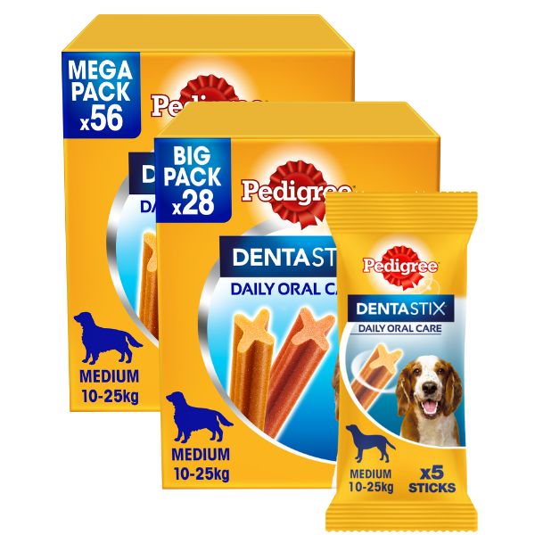Bauzaar Pedigree Dentastix Medium snack per l'igiene orale