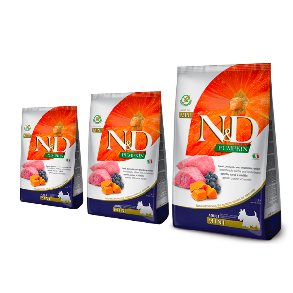 Bauzaar Farmina N&D Grain Free Pumpkin Adult Mini Agnello e Mirtillo