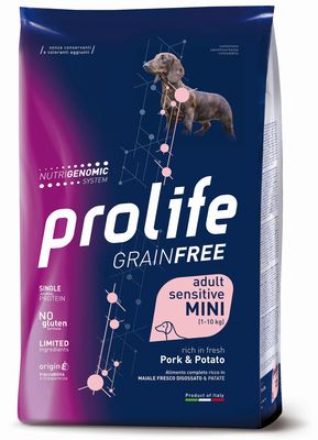 Bauzaar Prolife Grain Free Cane Adult Sensitive Mini Maiale e Patate