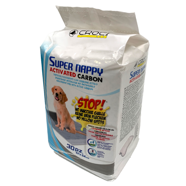 Bauzaar Tappetini Igienici Super Nappy Carbone Attivo Croci