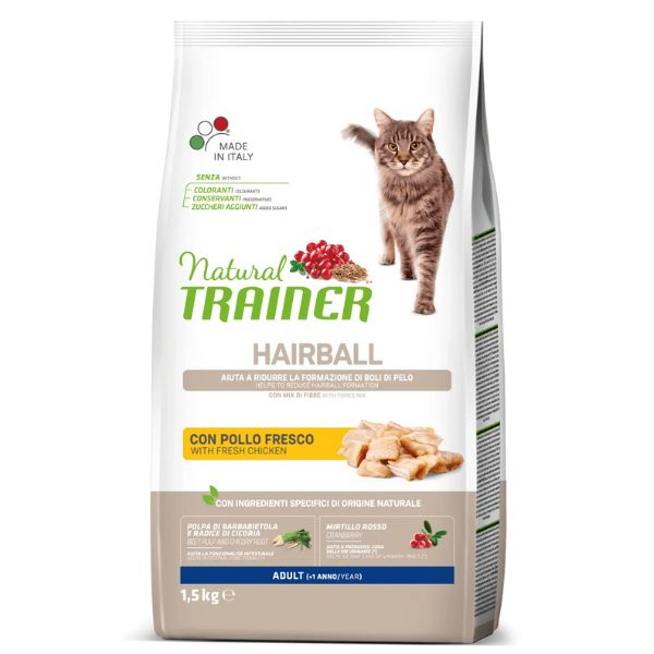 Bauzaar Natural Trainer Hairball Adult con Pollo Fresco