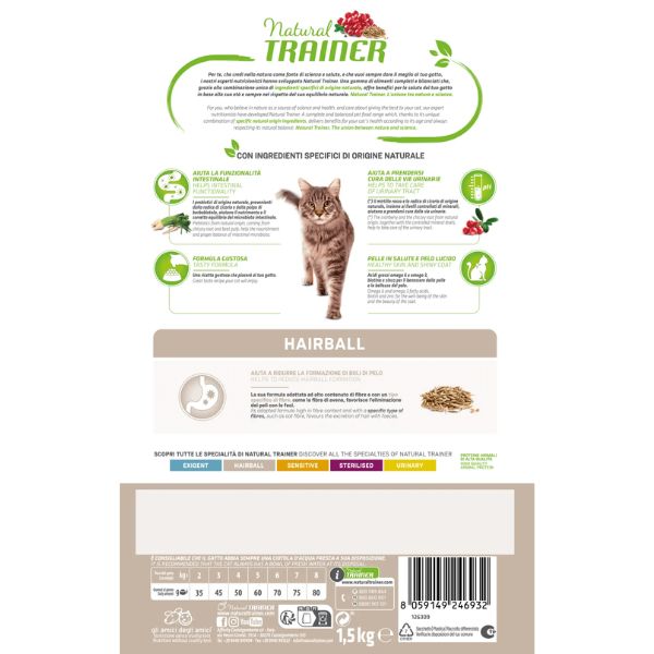 Bauzaar Natural Trainer Hairball Adult con Pollo Fresco In Linea