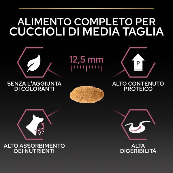 Bauzaar Purina Pro Plan Sensitive Skin Medium Puppy Crocchette Cane Salmone Pezzi Unici