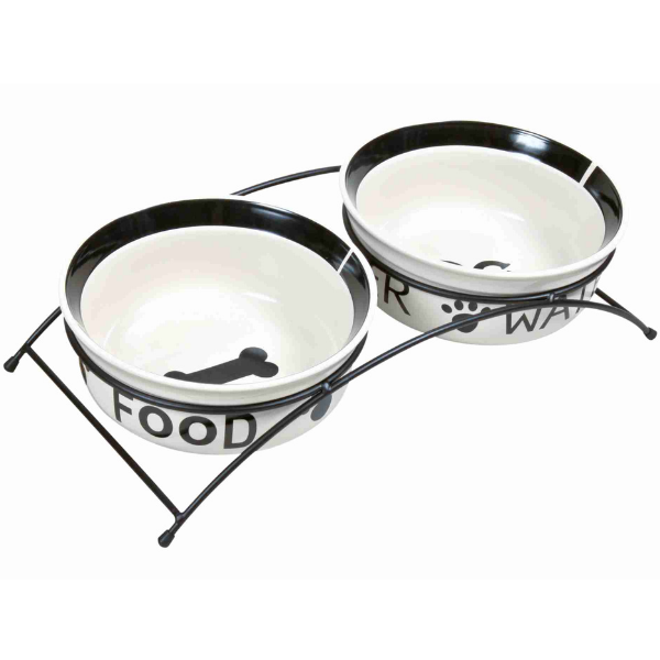 Bauzaar Set Ciotole Ceramica Eat-on-Feet Trixie