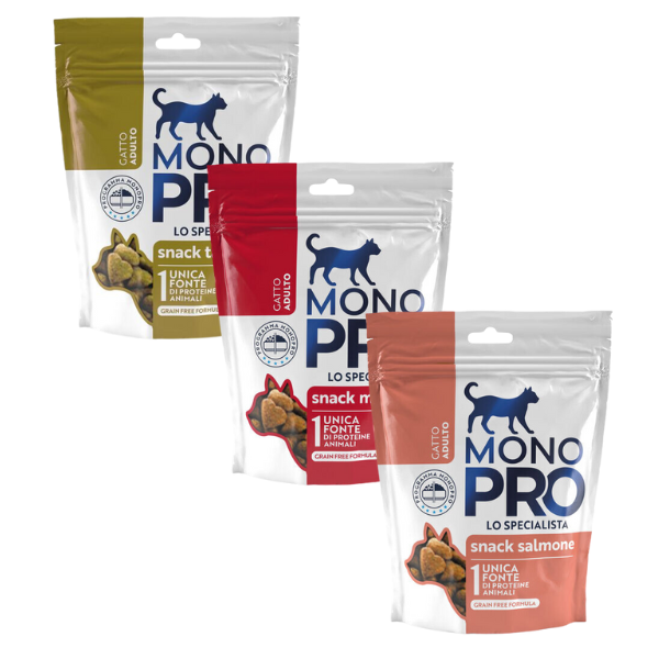 Bauzaar Monopro lo specialista snack Grain Free per gatti 50 gr