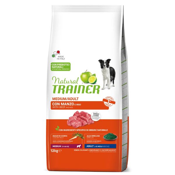 Bauzaar Natural Trainer Medium Adult con Manzo