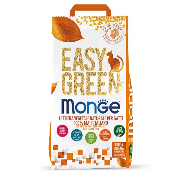 Bauzaar Lettiera vegetale Monge Easy Green 100% Mais Italiano