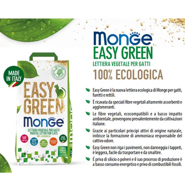 Bauzaar Lettiera vegetale ecologica Monge Easy Green Acquista Ora