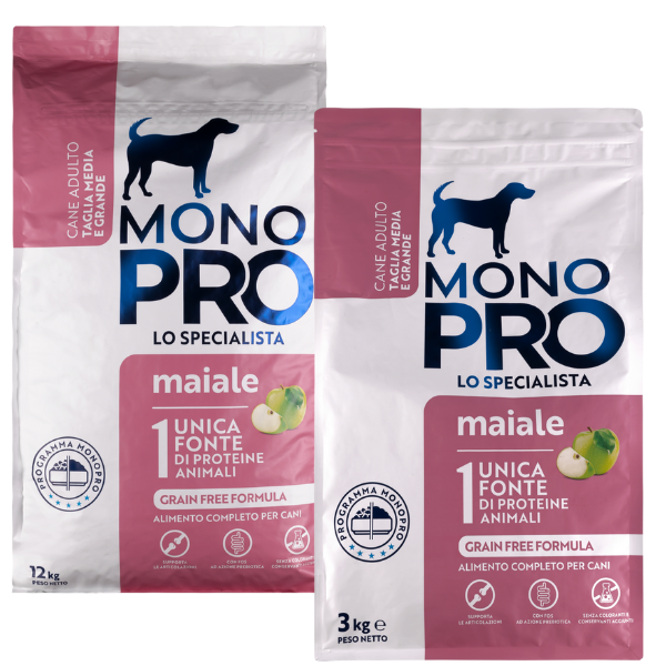 Bauzaar Monopro lo specialista Adult Medium/Large Grain Free Maiale